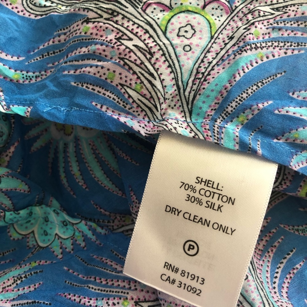 Plenty by Tracy Reese silk blend bohemian boho blouse crochet lace small - Picture 5 of 5